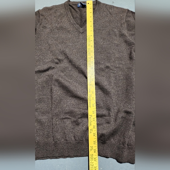 💪BROOKS BROTHERS "STRETCH" MERANO WOOL MEN'S V NECK SWEATER 💪 - Picture 11 of 13